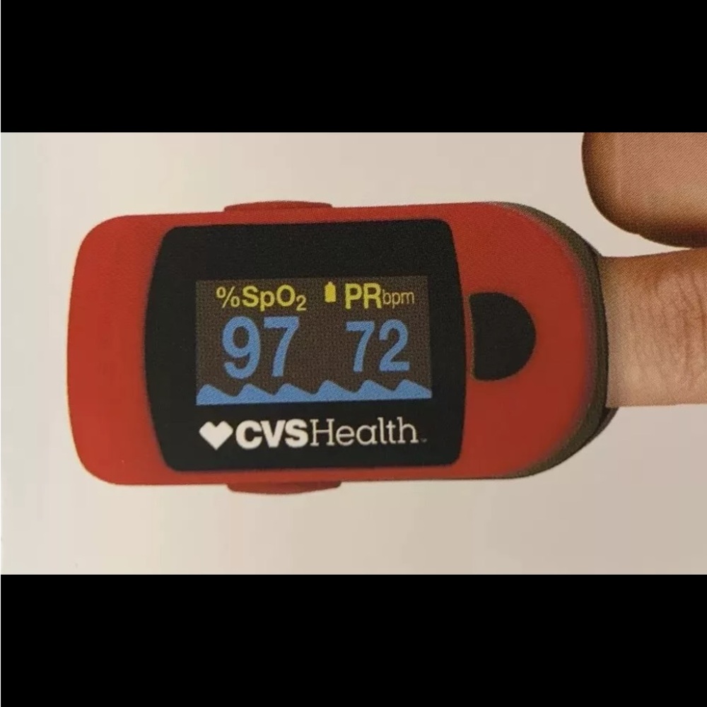 CVS HEALTH Portable Pulse Oximeter Measures Oxygen Level and Pulse Rate